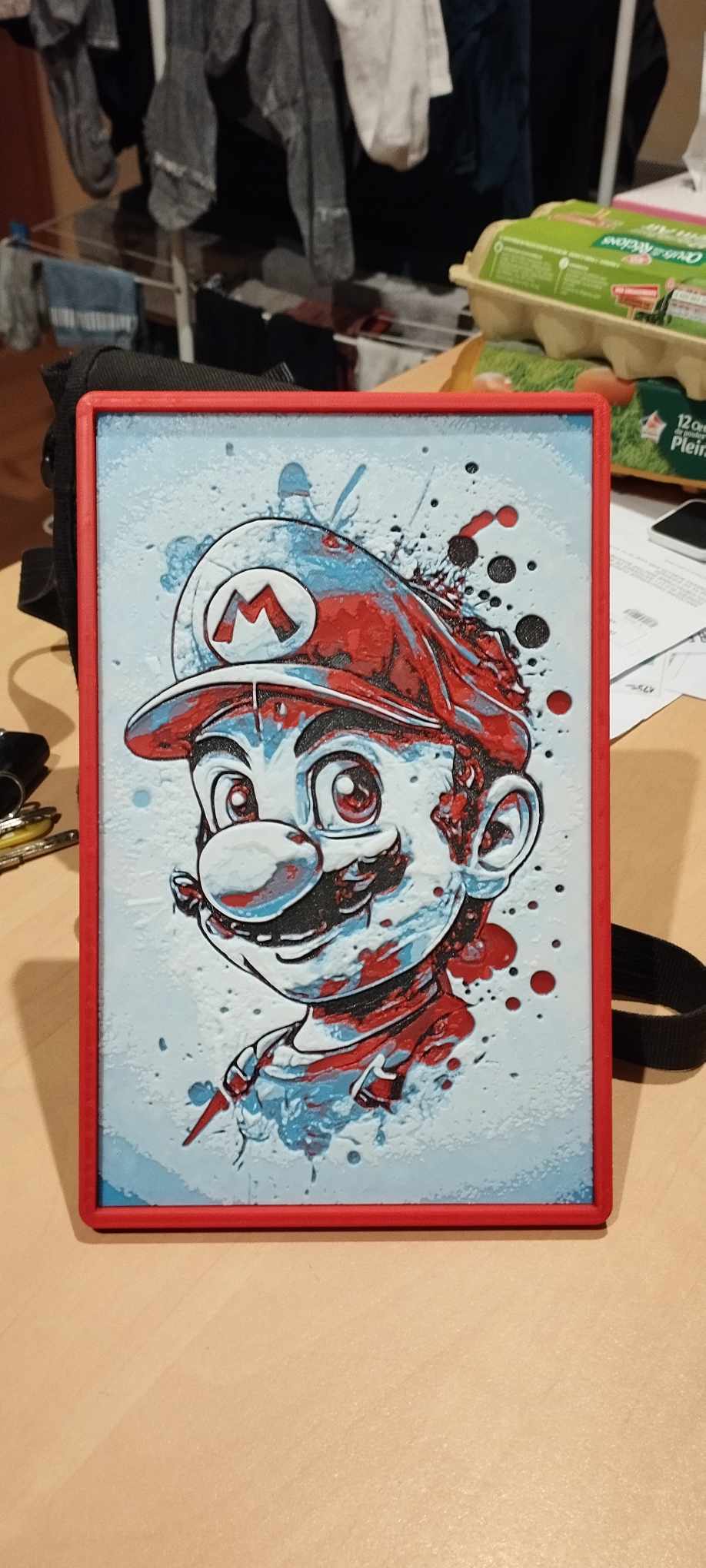 Frame 150x240 for super mario painting by Allan Fonroques