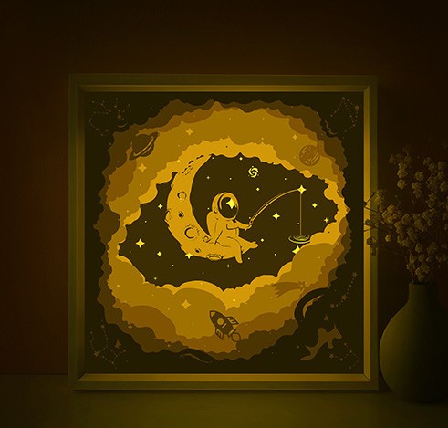 Spaceman Cosmonaut light box