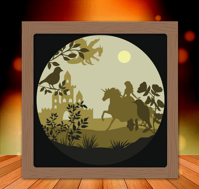 Unicorn and Princess light box