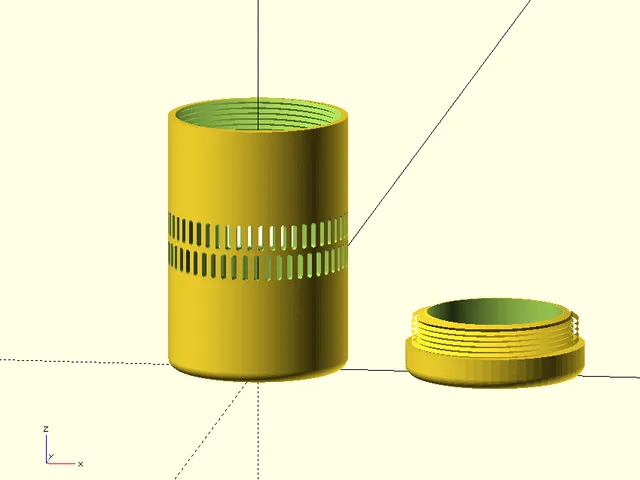 Desiccant container with Screw lid