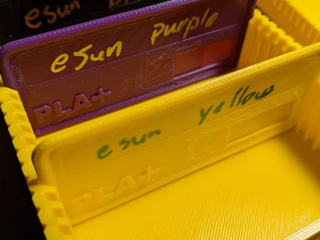PLA+ filament sample card
