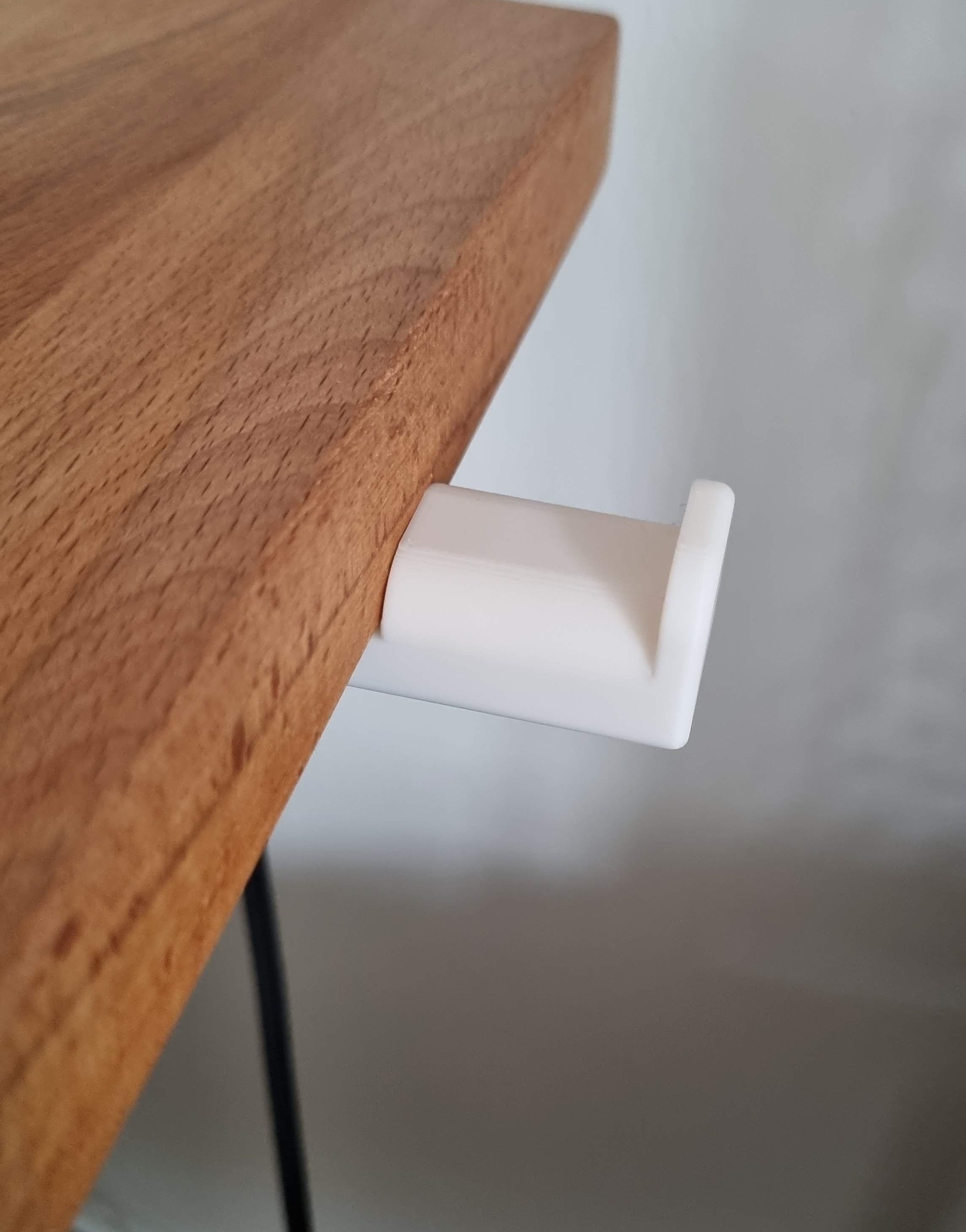 Headphone Hook Sennheiser HD650 Screw Under Desk by retlaps