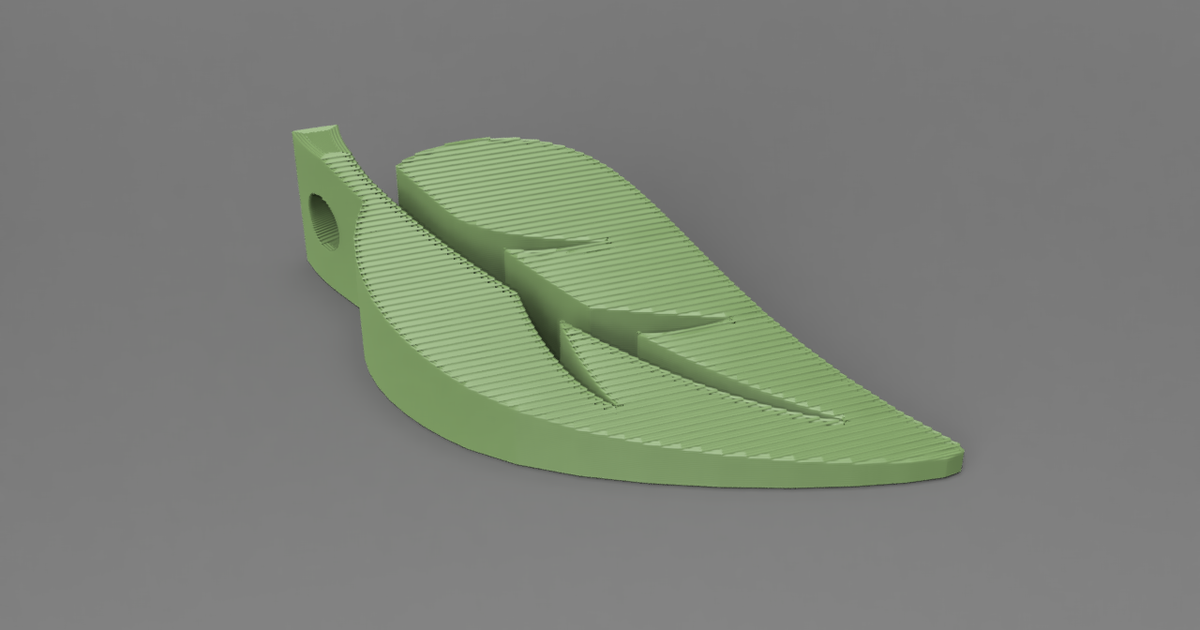 Leaf Door Stopper v2 by enekomontero Download free STL model