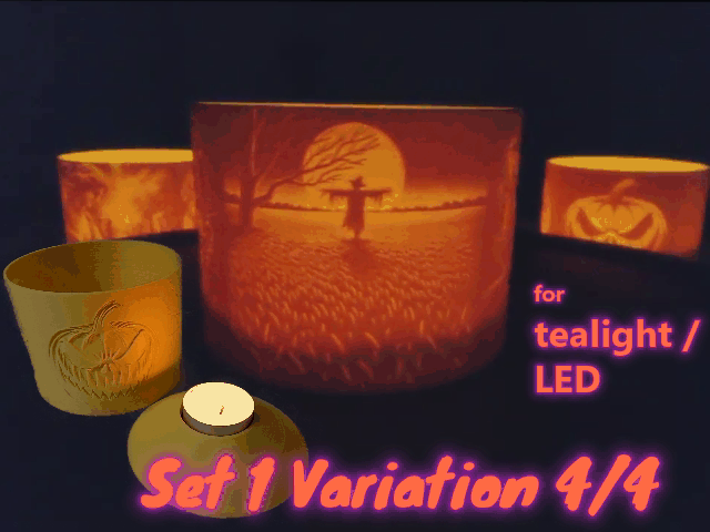 Halloween Tealights Set1 4/4 for the Perfect Vibe