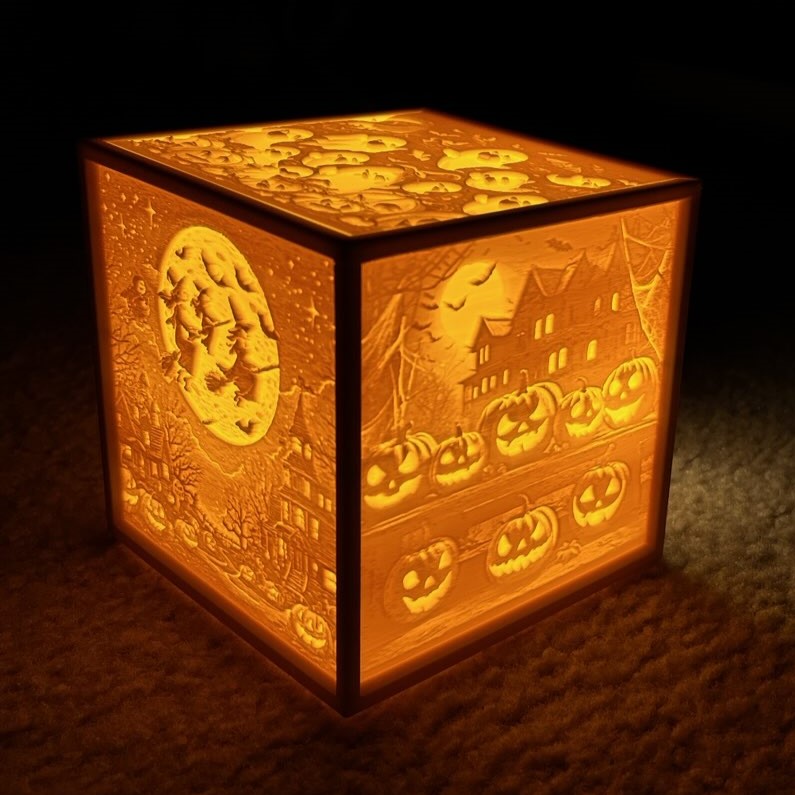 Halloween Lithophane Box by Taylor Herrin | Download free STL model ...