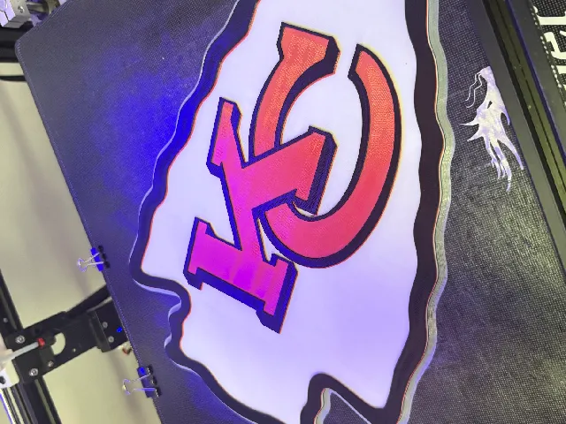 Kansas City Chiefs Logo Sign