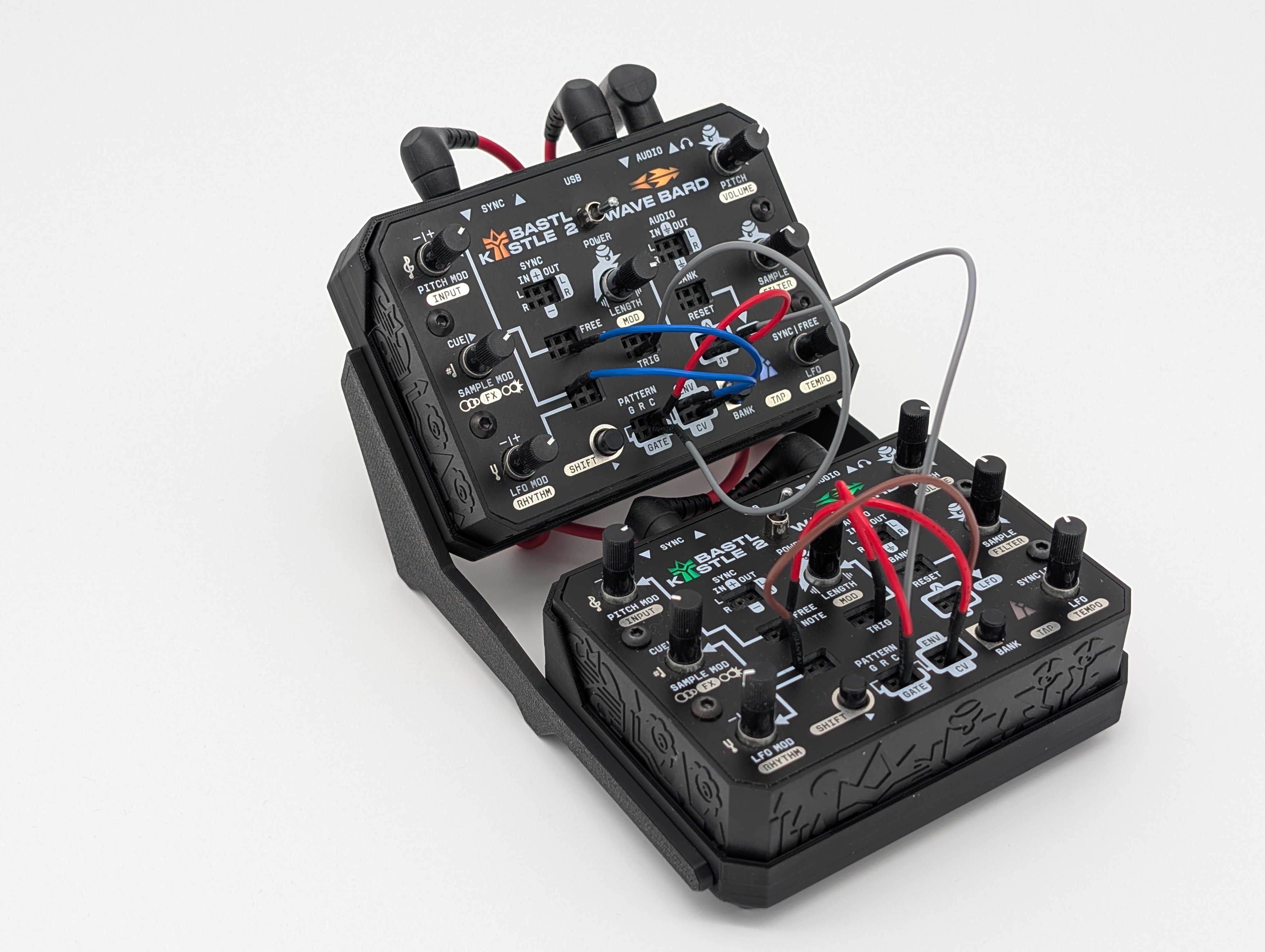 Rack for two Kastle2 Synths