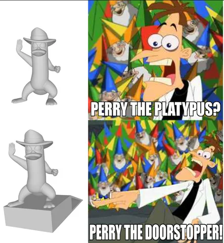 Perry the doorstopper