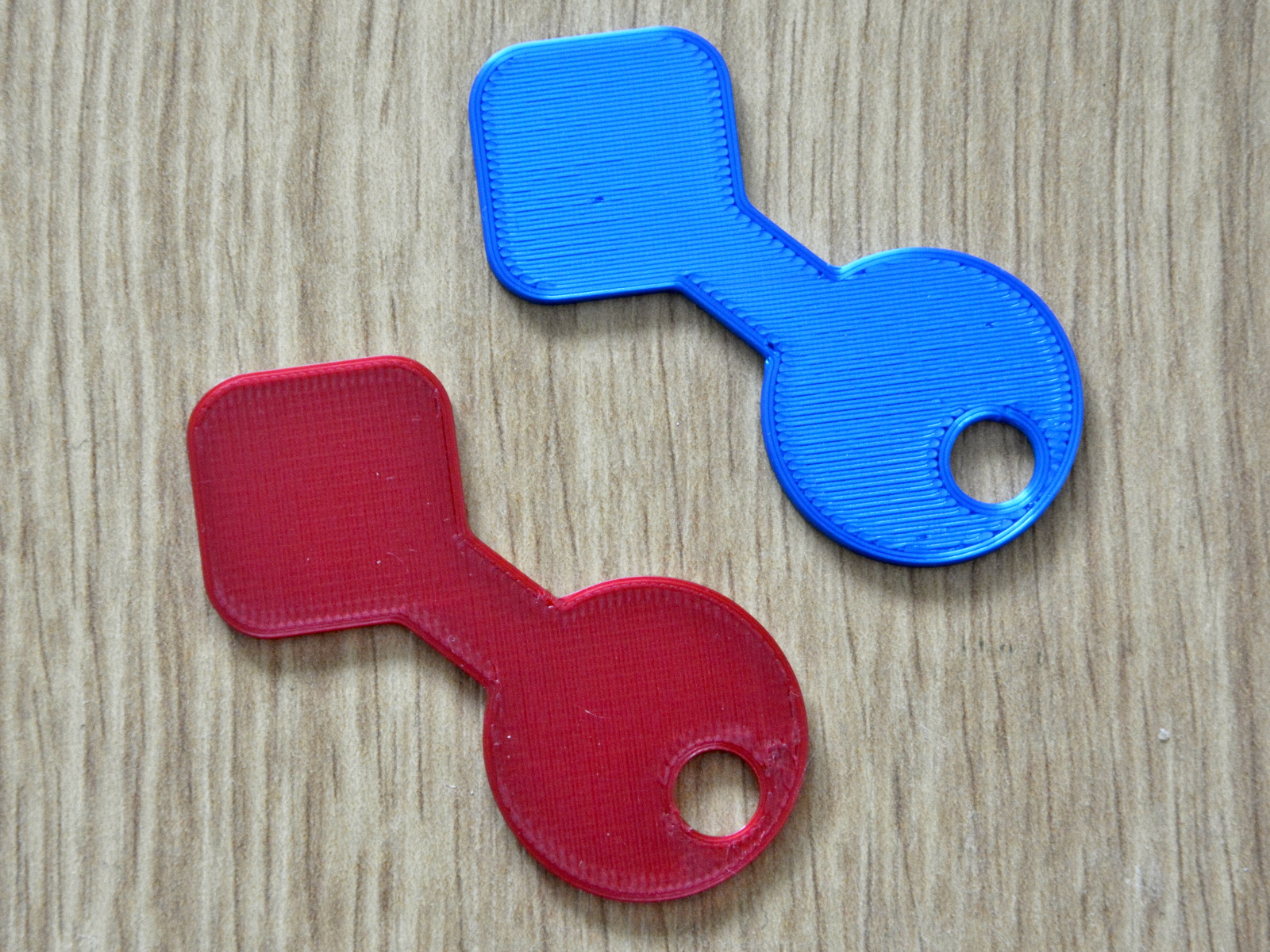 Shopping cart coin key - removable