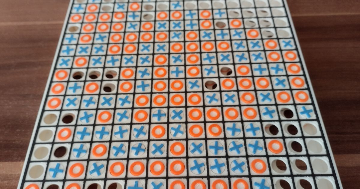 Gomoku Game Or Big Tic Tac Toe By Sd Product Download Free Stl Model