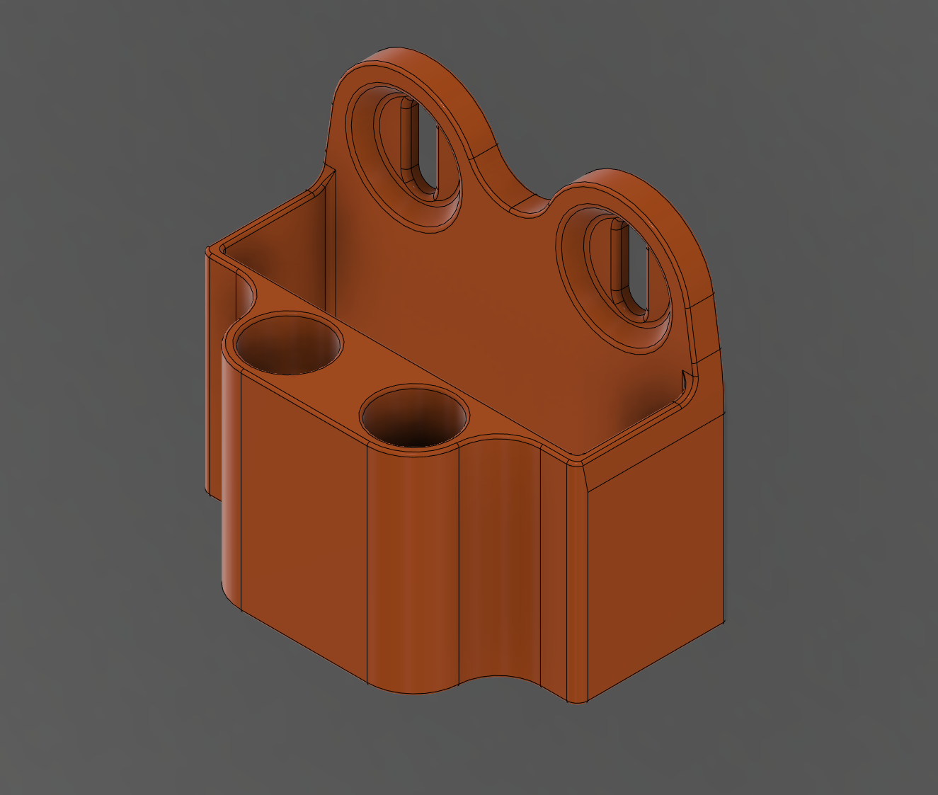Skadis Deburring Tool Storage -  T-Clip Variant 3D model thumbnail