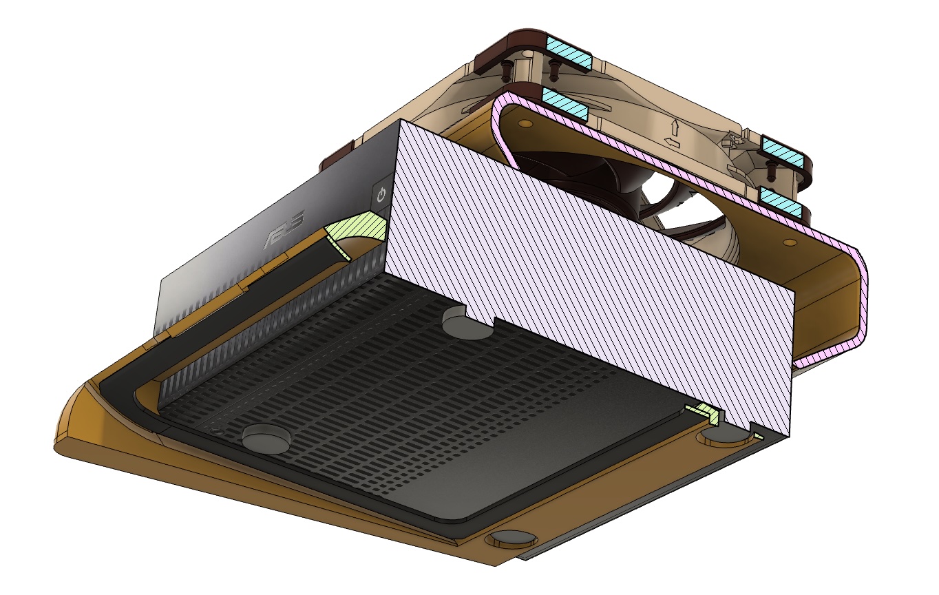Miniatura 2 do modelo 3D ASUS Ascent GX10 140mm Filter Holder