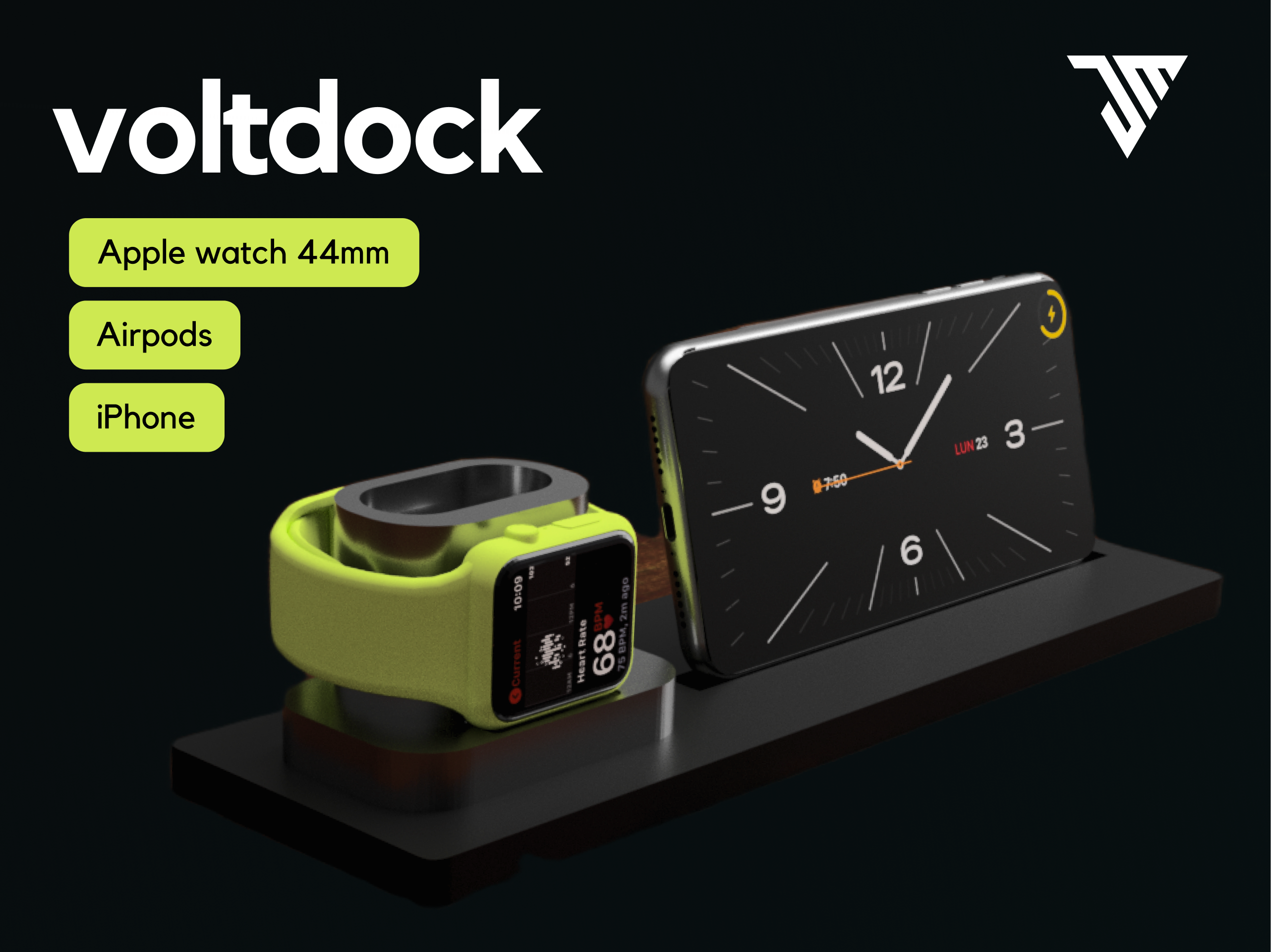 VoltDock | Apple charger | Iphone, Airpods, Apple Watch