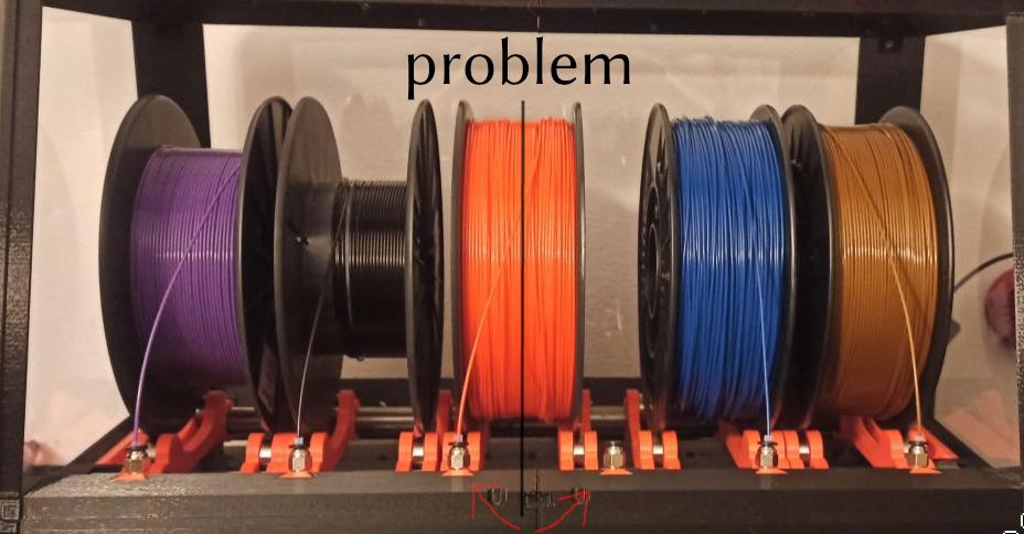 PTFE converter 6 to 5 spools for (Un)orginal Prusa Drybox