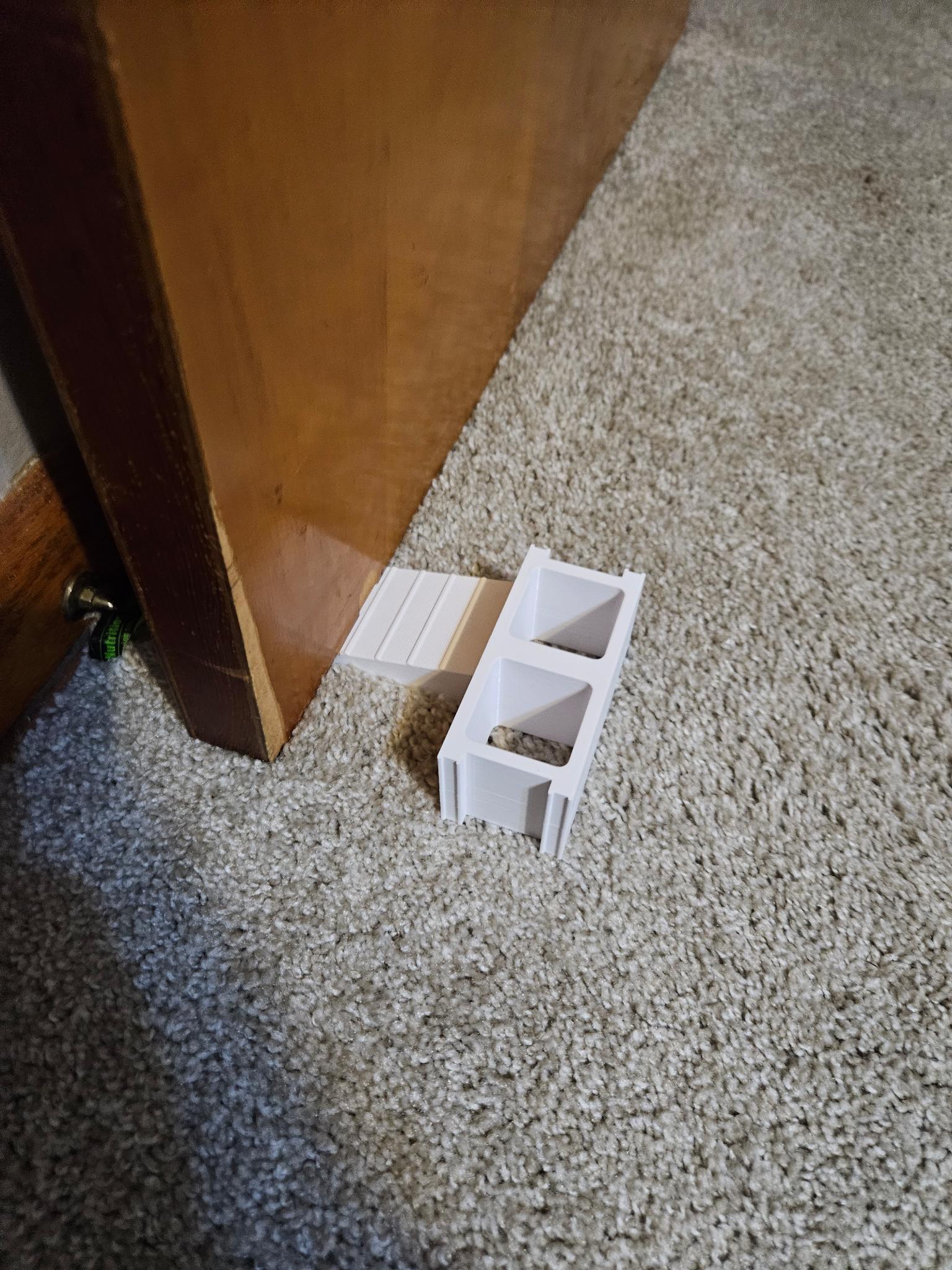 Cinder Block door holder