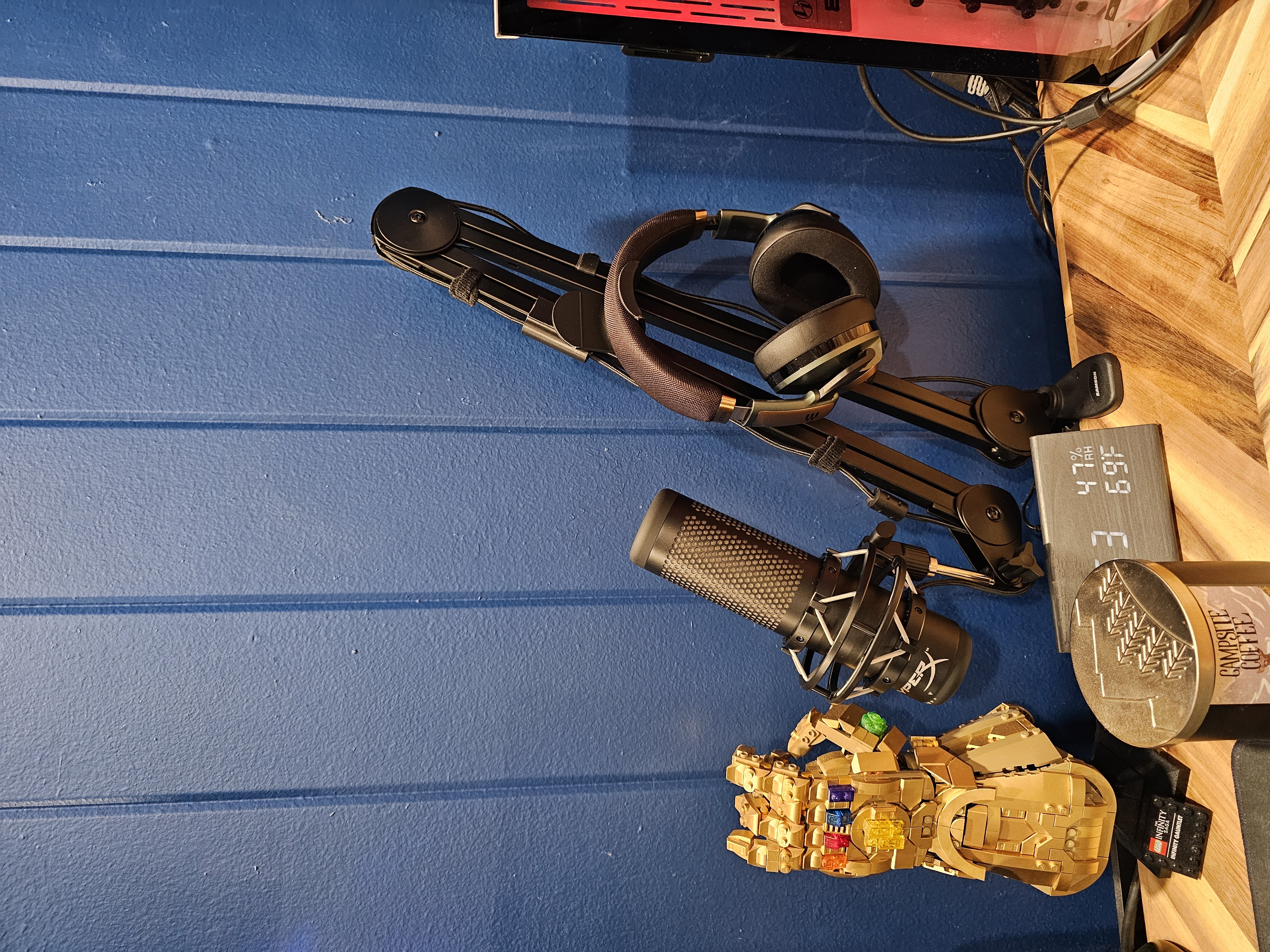 Mic Arm Swiveling Headphones Hook
