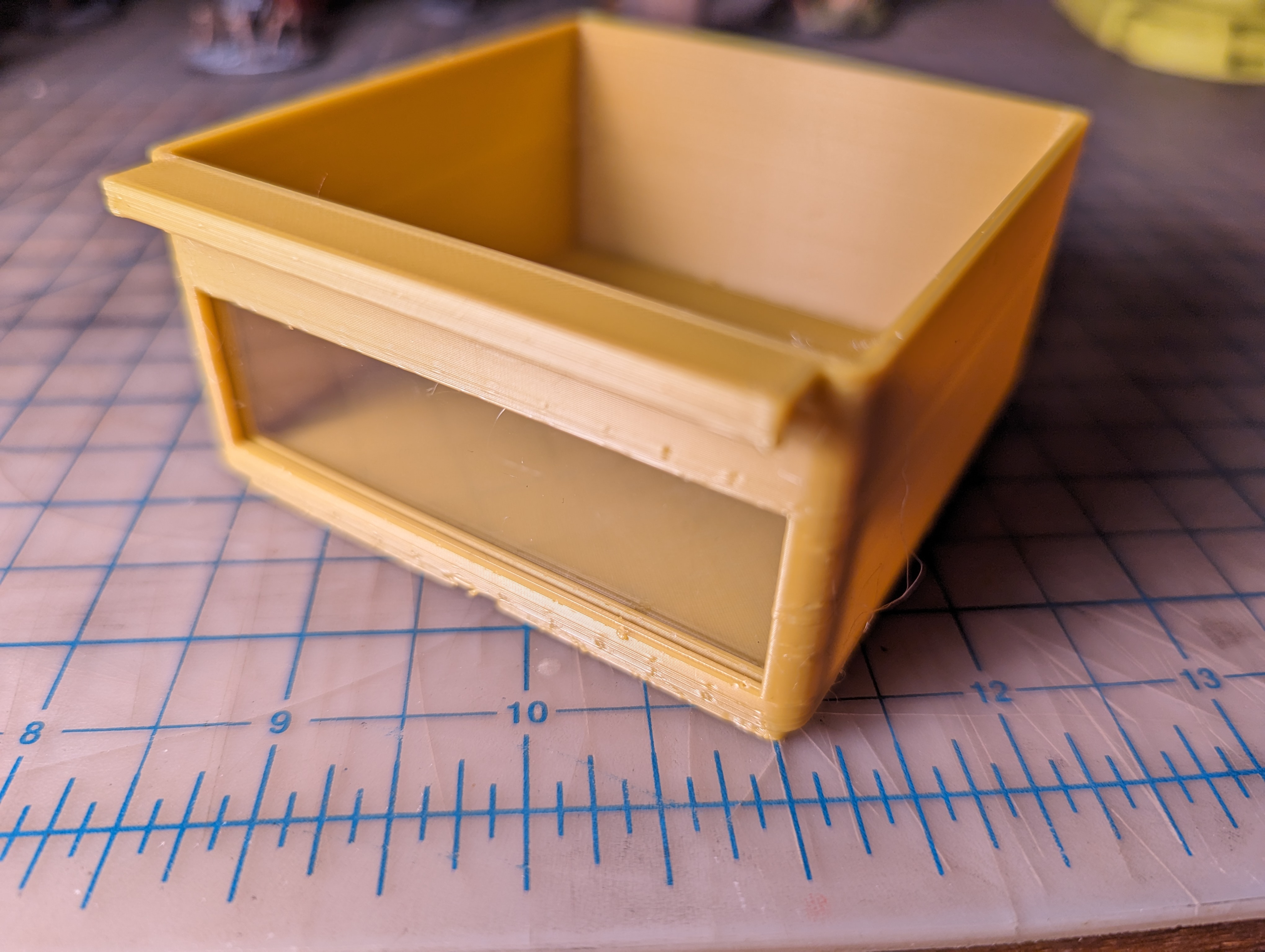 Gridfinity 2x2 Drawer with Microscope Slide Window by DIY Brad