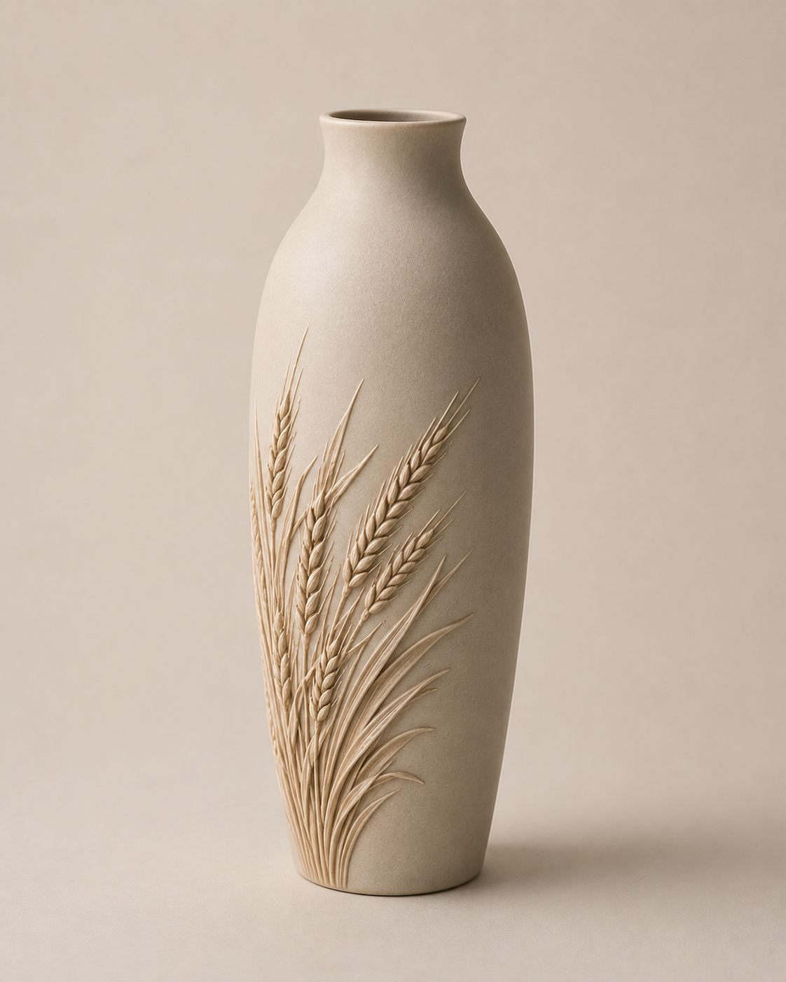 vase moderne avec motif de blé