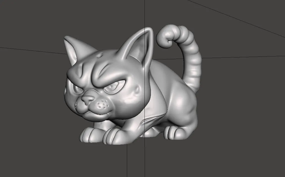 Angry Cat by RUMcajz | Download free STL model | Printables.com