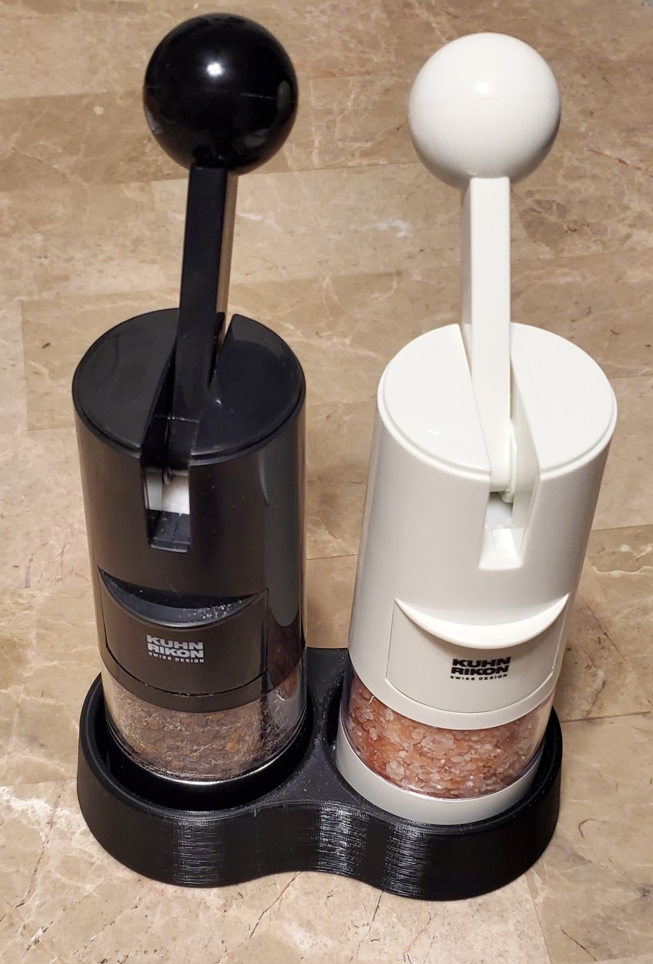 Salt and Pepper Ratchet Grinder Stand by DLD Design Fab Download free