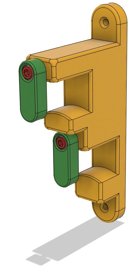 Wandhalterung für 2 Stück Mehrzwecktisch 100 x 60 cm/ Wall mount for 2 pieces multi-purpose table