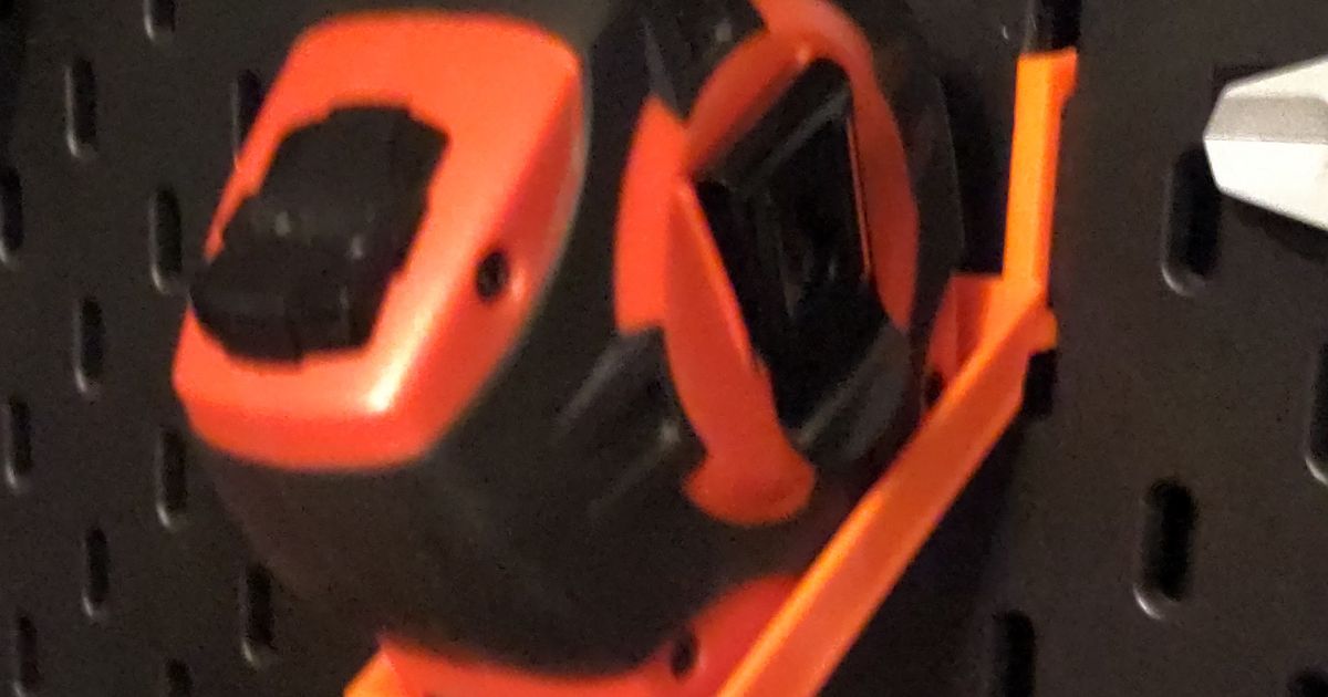 Skadis Huge Tape Measure Holder (70x40mm) by Bathynomus Download free