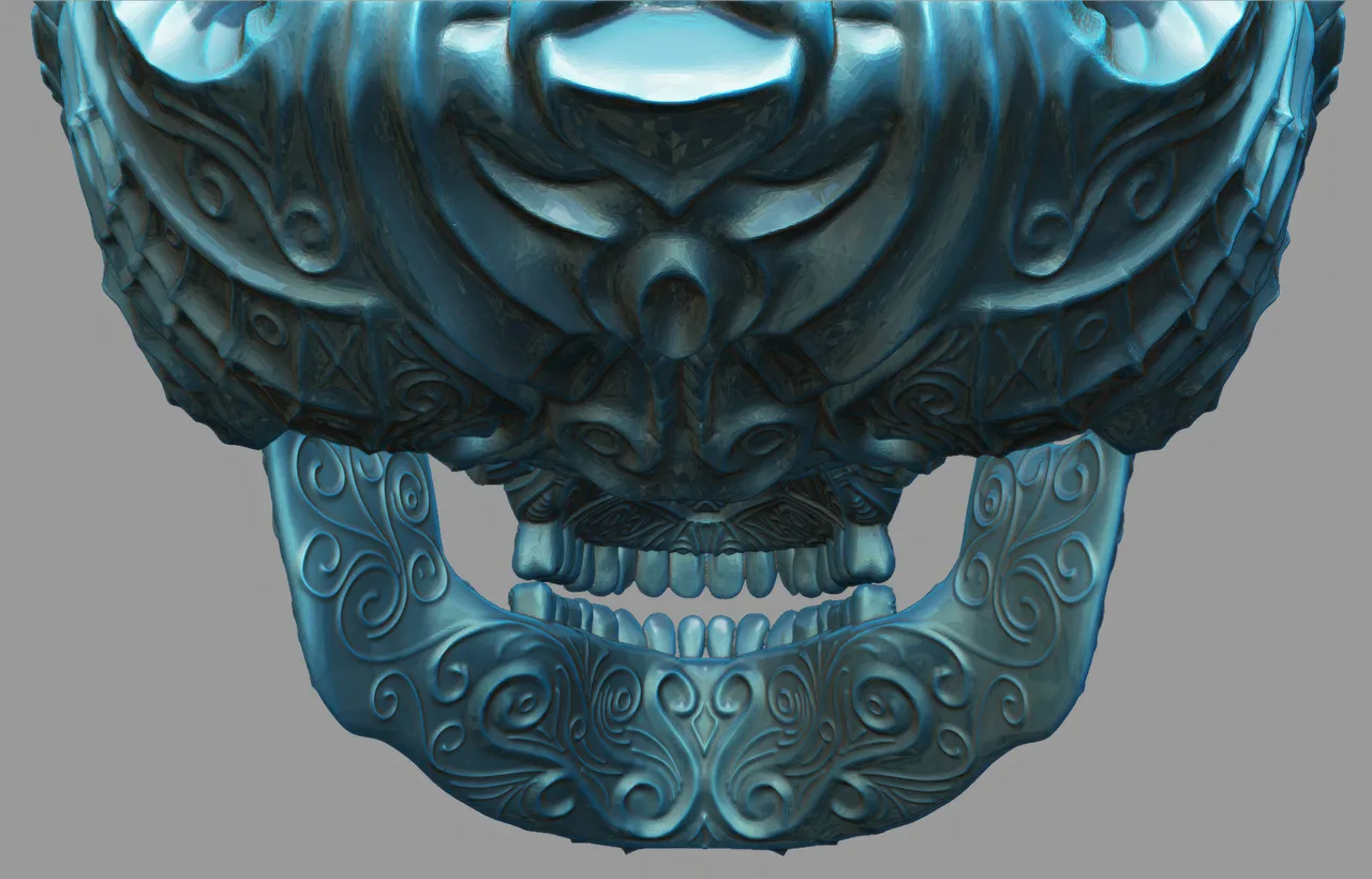 Decorative Filigree Scroll-Work Carved Style Skull. by ArtisticMusician ...