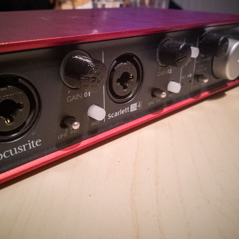 Focusrite Scarlett 2i4 Gain Knob by florian0 | Download free