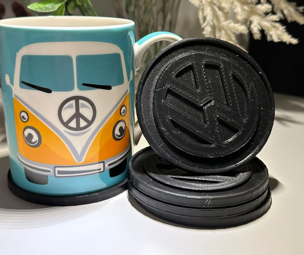 VW Logo Coaster by PrintTimeLapsePro | Download free STL model ...