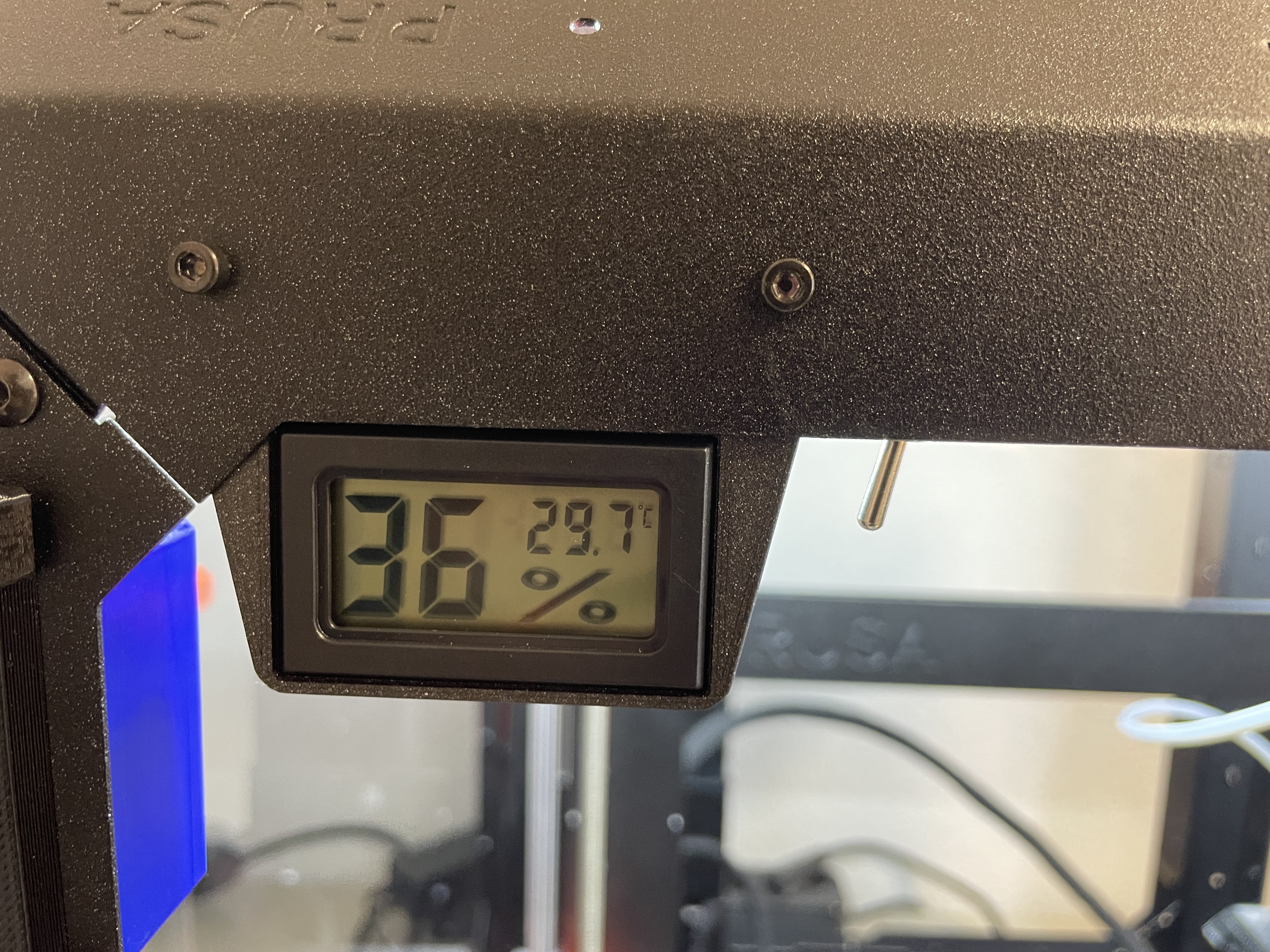 Prusa Enclosure Thermometer Bracket with Toggle Switch