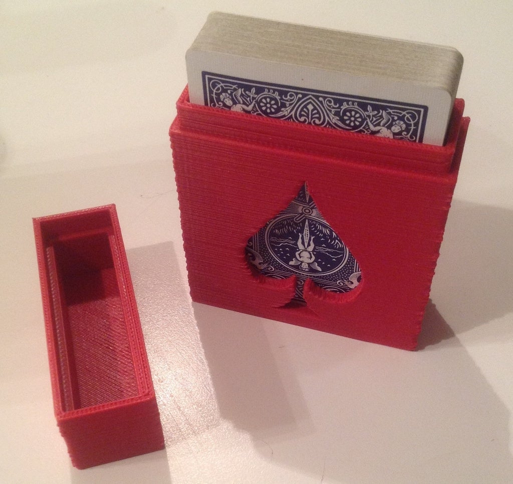 Playing card box by sometimescake download free stl model