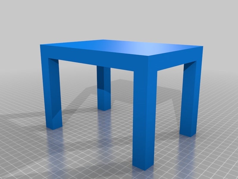Miniatura 4 do modelo 3D Simple Doll Table