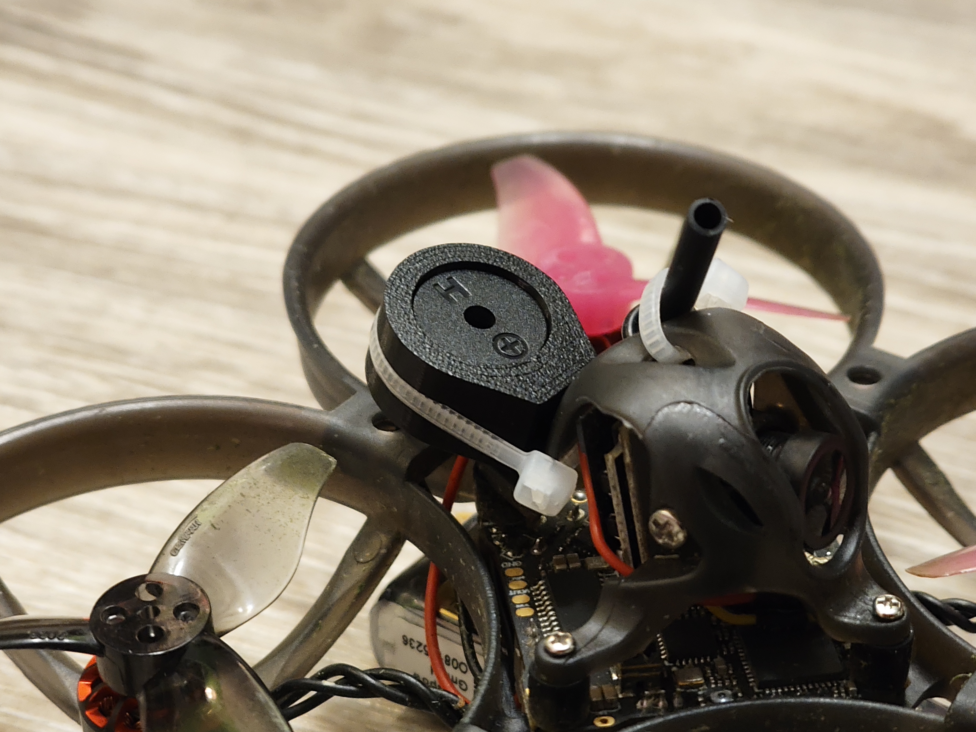 12mm buzzer mount for FPV drones (e.g. mobula8)