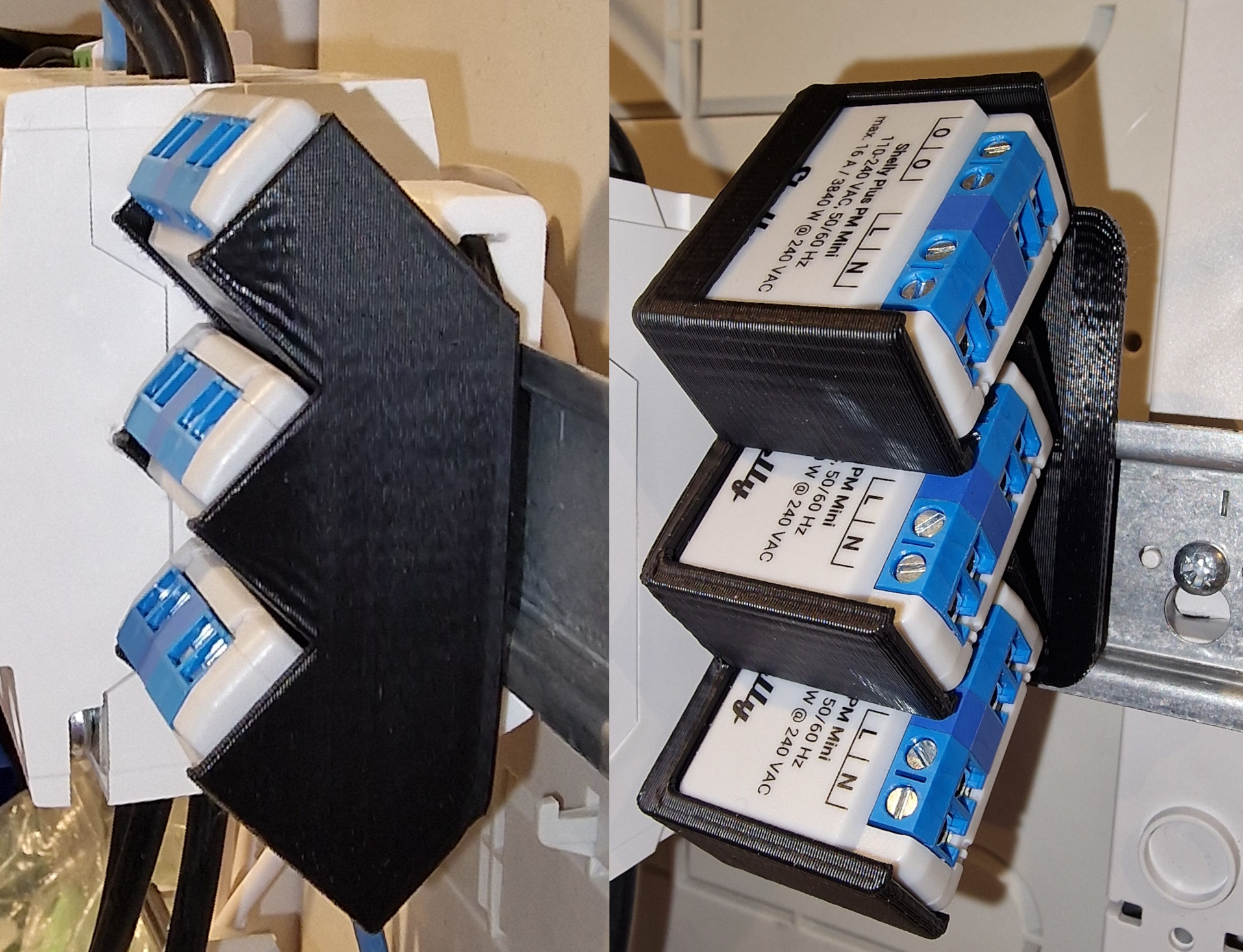 Shelly Mini Triple Din Rail Mount