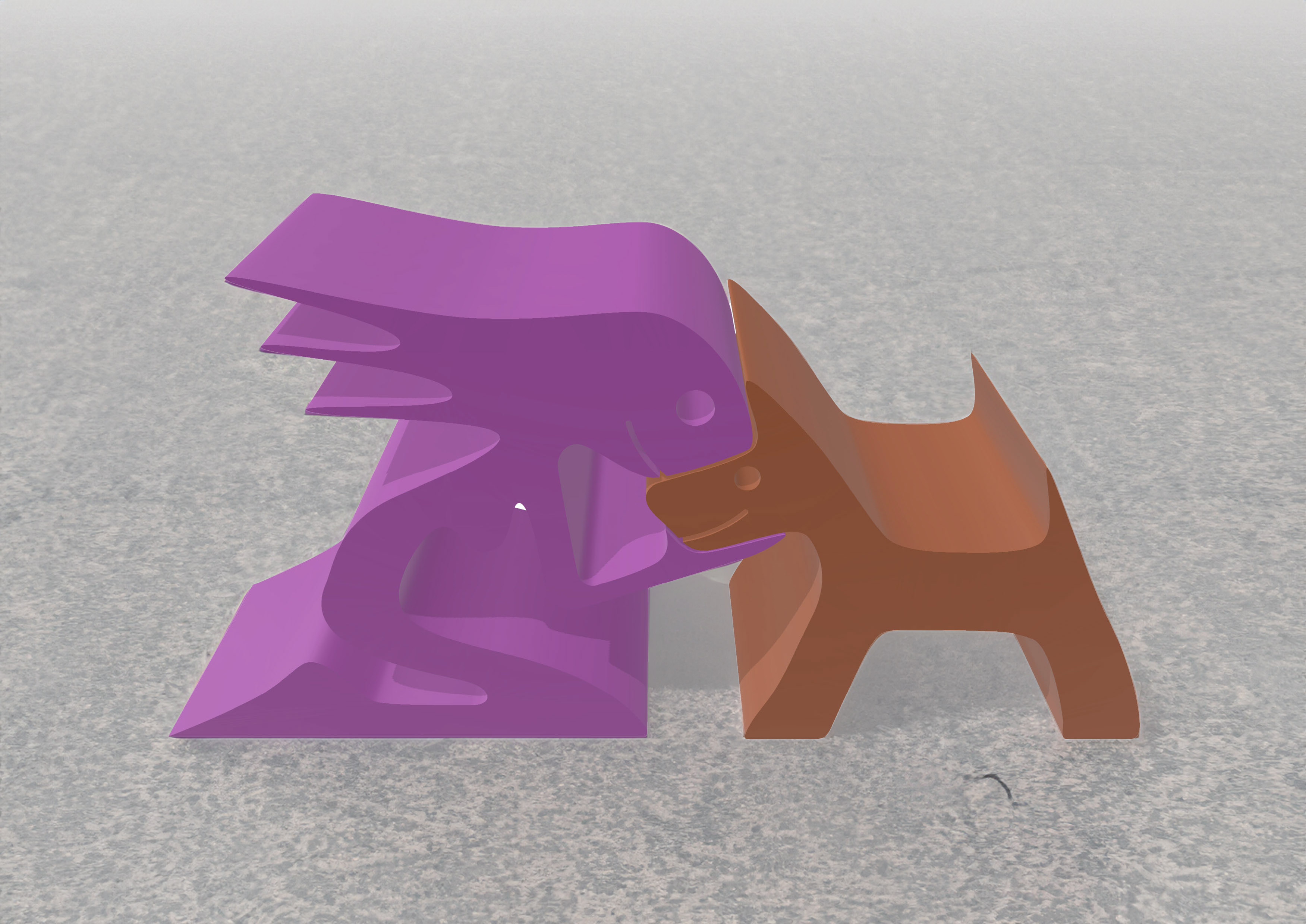 DoorStop Girl and Dog