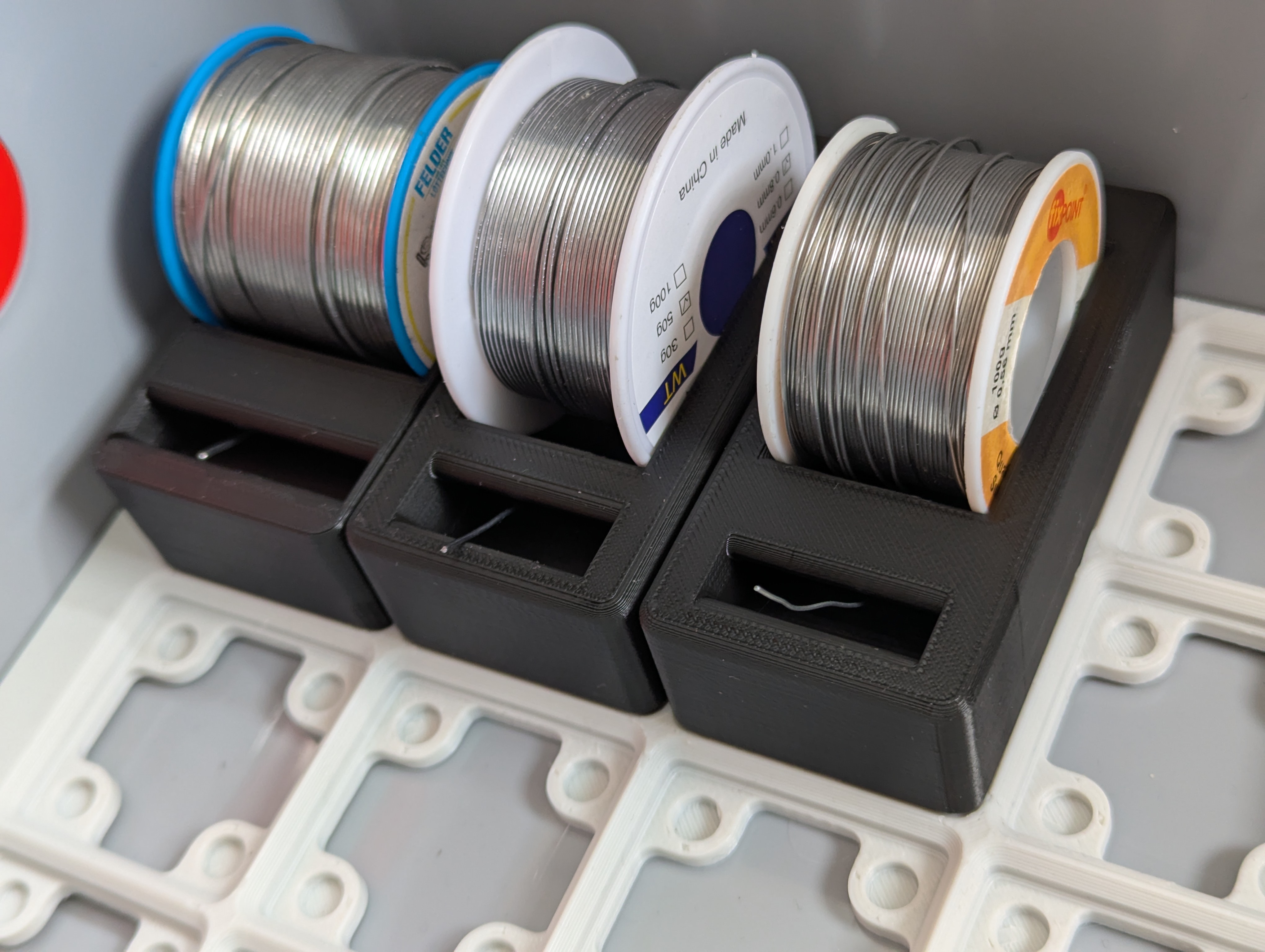 Gridfinity Solder Wire Spool Holder