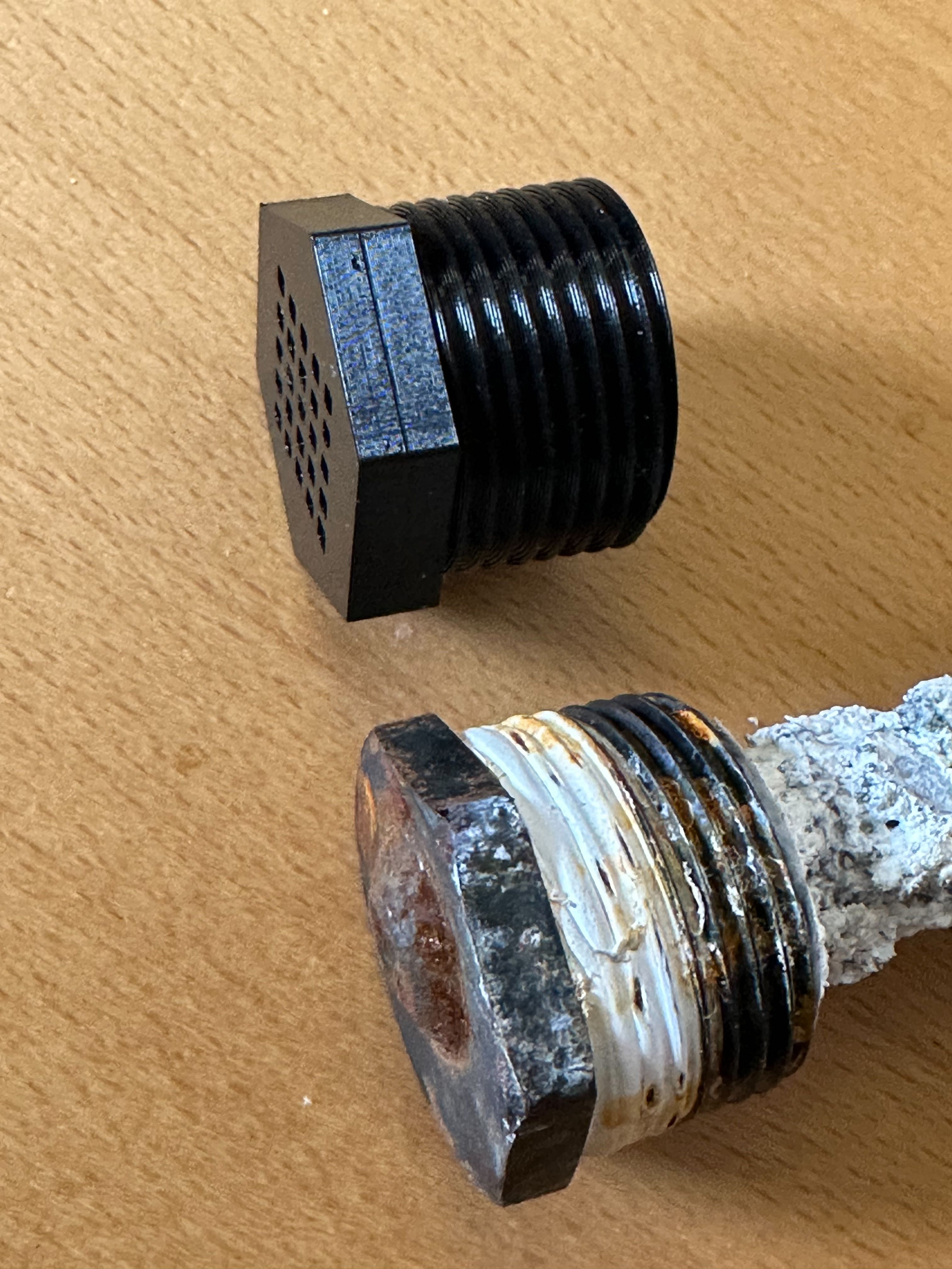 RV Water Heater Anode Port Cover by scottrouse Download free STL