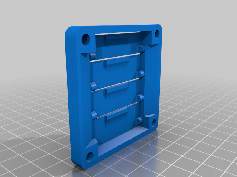 LOUVERED FAN VENT 60MM - HALF THICK