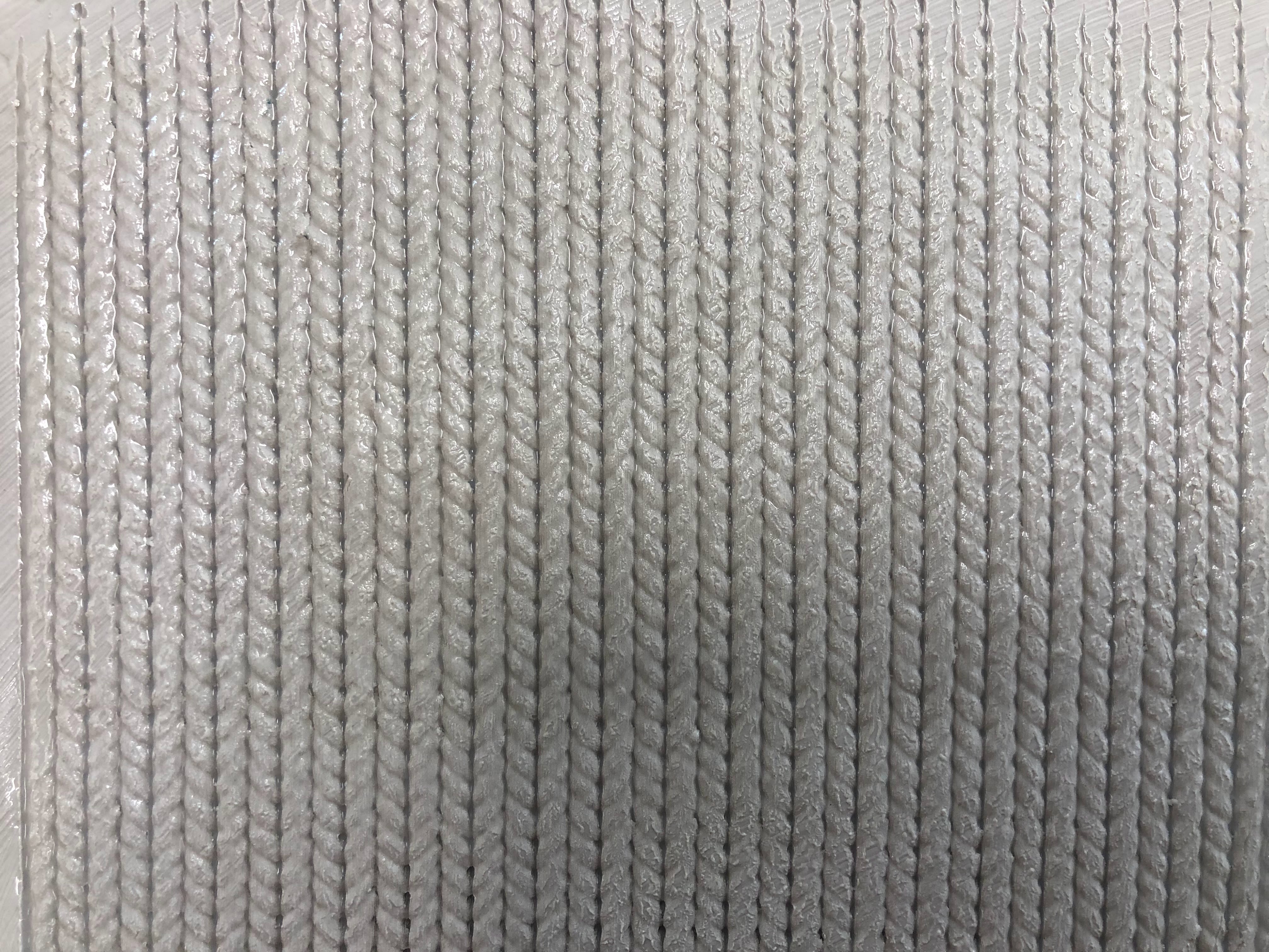 Knit (stockinette pattern) texture or pattern roller