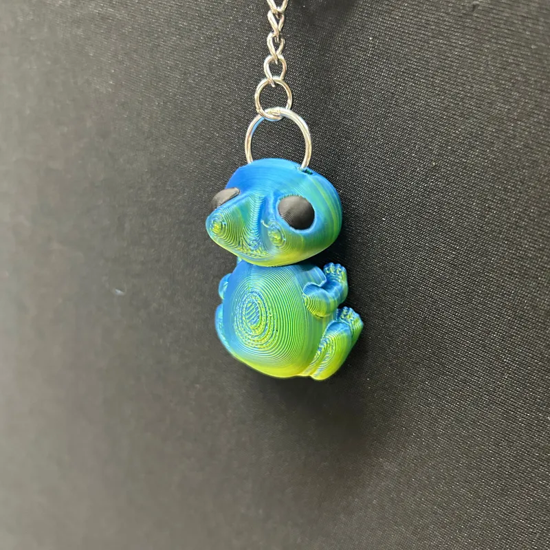 Small Frog Keychain by Built_Over_Bot