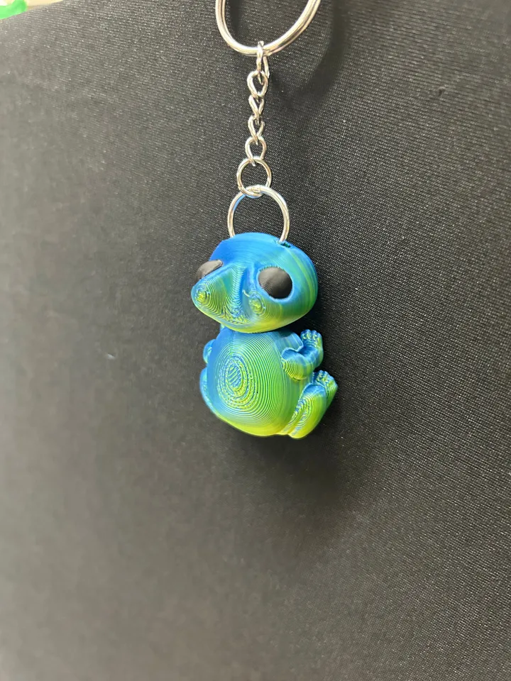 Small Frog Keychain by Built_Over_Bot