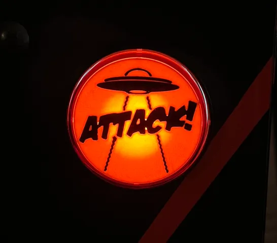 AFMr Attack From Mars Reissue Pinball Launch Button Insert