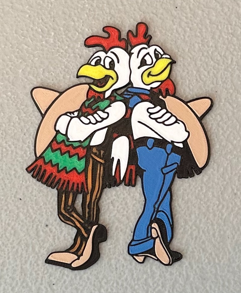 Multicolor Los Pollos Hermanos Magnet