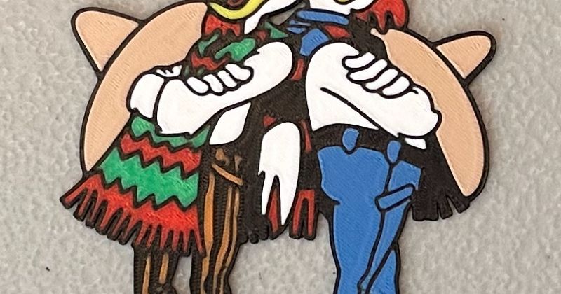 Multicolor Los Pollos Hermanos Magnet By Wotfan69 | Download Free Stl ...