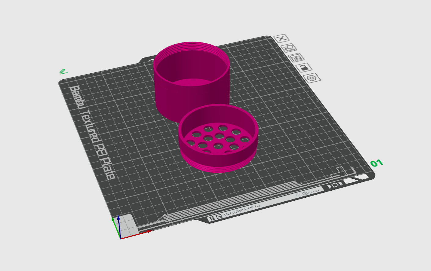 Color My Bath Tablet Filter by shiftclickme Download free STL model