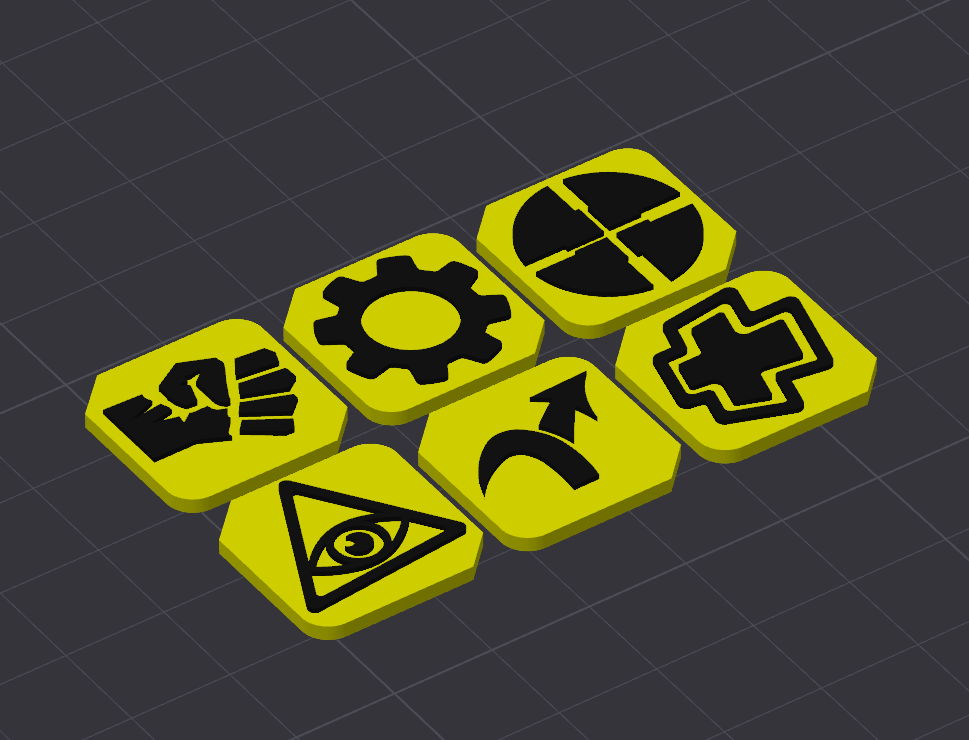 Miniatura 3 do modelo 3D MTAOB: Skill Tokens