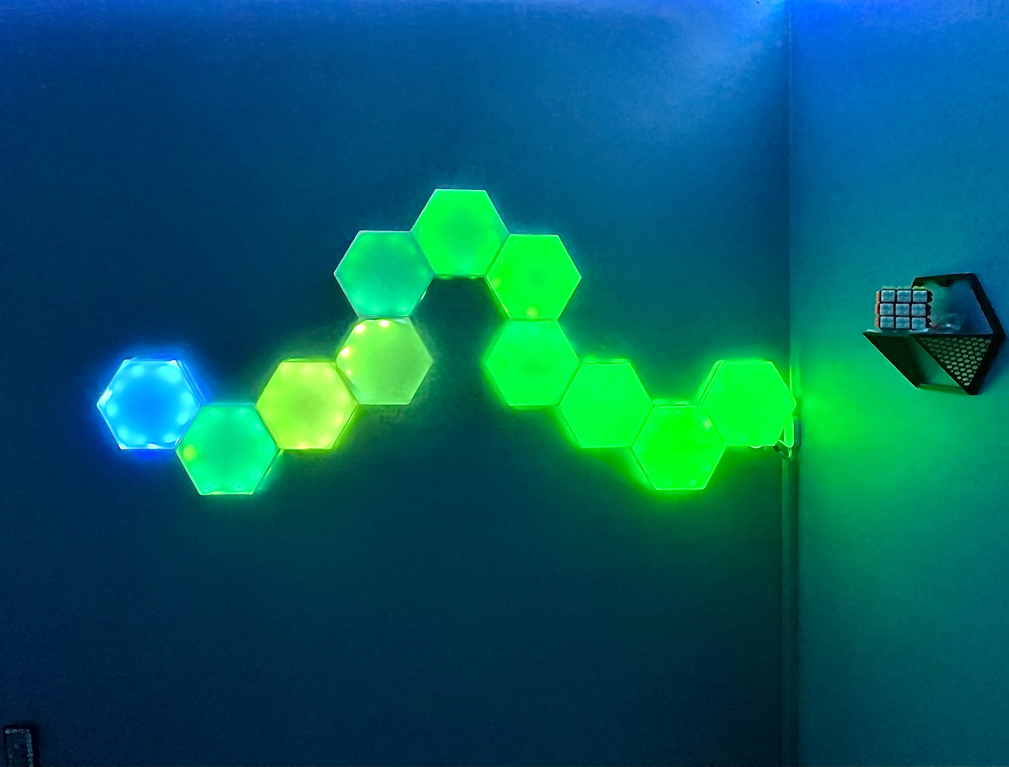 3d printable Nano leaf hexagons by PrintedByJohn Download free STL 3d printable Nano leaf hexagons by PrintedByJohn Download free STL
