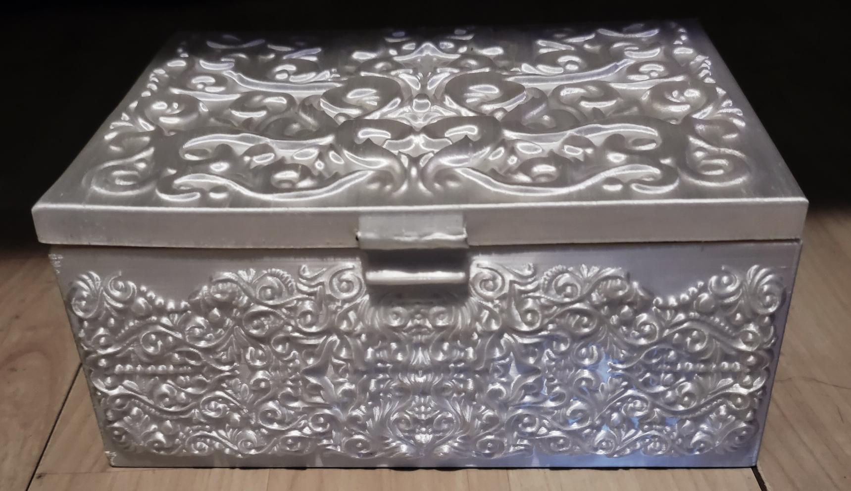 Decorative Filigree Scroll-Work Storage Box