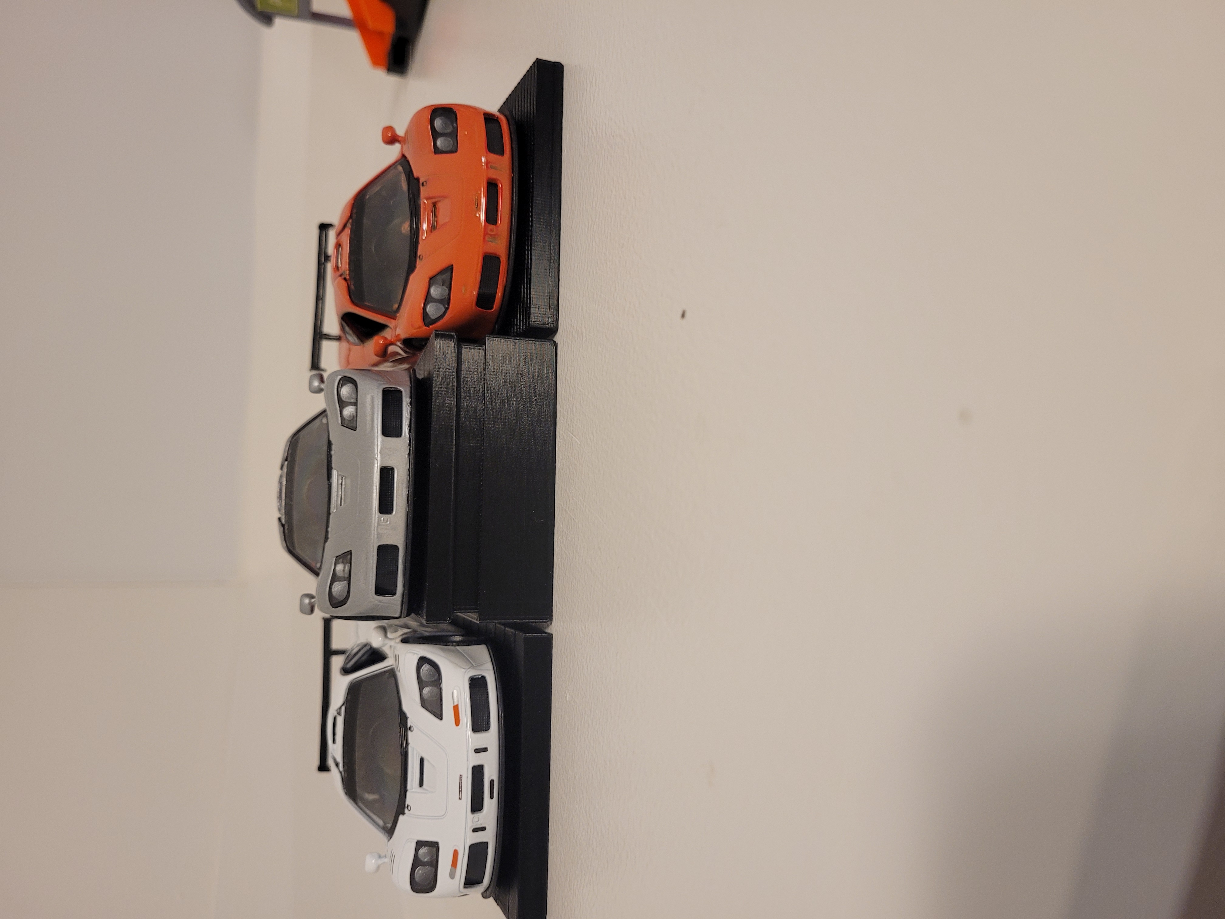 Triple Die cast metal car display