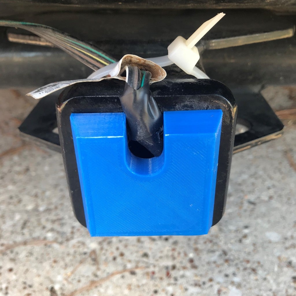2 Inch Trailer Hitch Receiver Cover With Hole for Wiring